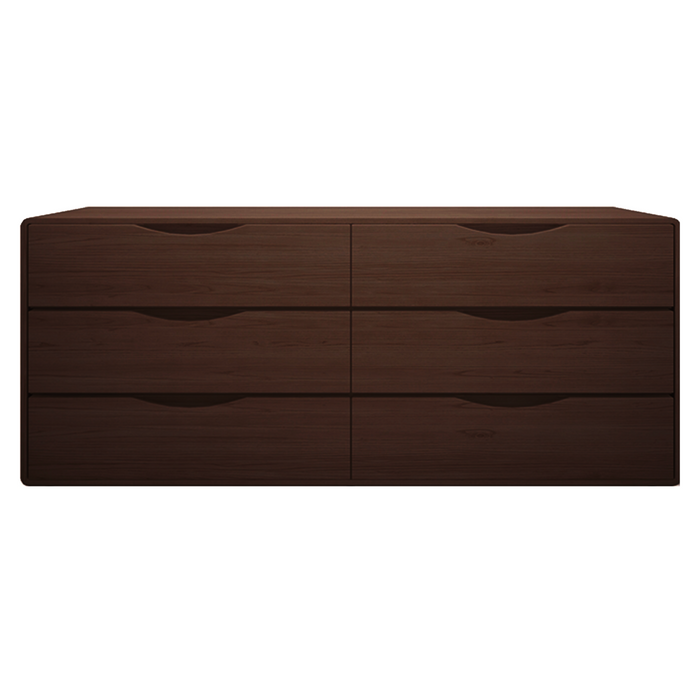 Merced 71" 6 Drawer Dresser, Ebony