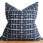 Evie - Indigo, 19" x 19"