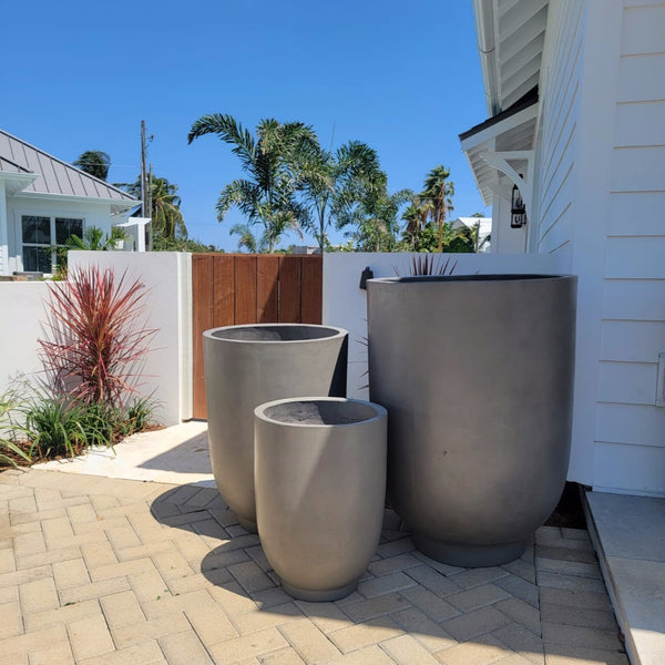 Ligna Tall Concrete Planter, 3 Sizes