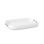 Extra Large Tray With Leather Handles