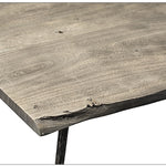 Velez End Table in Dark Acacia Wood, 18"W x 18"D x 22"H