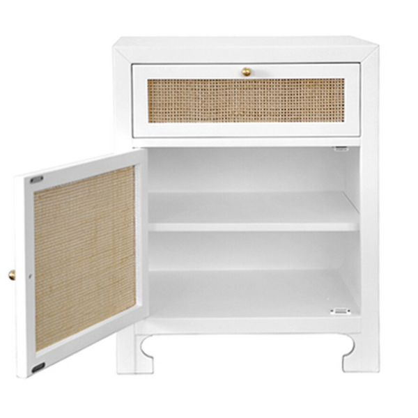 Ruth Hand-Woven Cabinet, White