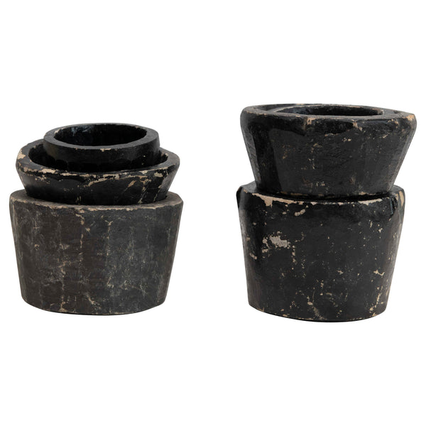 Decorative Found Carved Granite Bowl