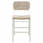 Astrid WH, Woven Back Counter Stool w/ Rush Seat in Matte