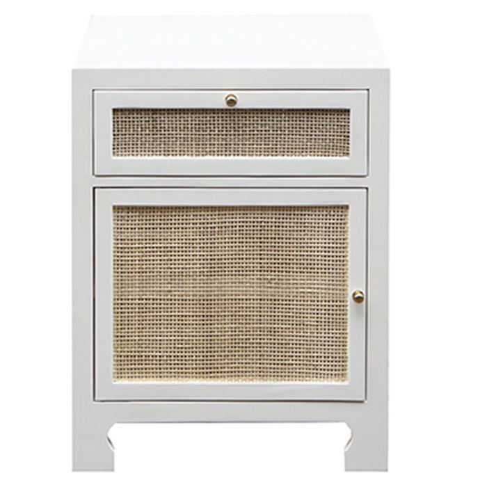 Ruth Hand-Woven Cabinet, White
