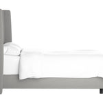 Clare Shelter Bed, Grey Linen, King & Queen