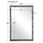 Greer Mirror, 24"W x 2"D x 37"H
