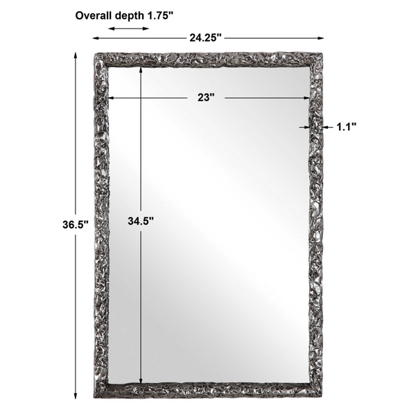 Greer Mirror, 24"W x 2"D x 37"H