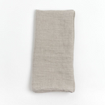 Stone Washed Linen Hemmed Dinner Napkin (Flax), Set of 6