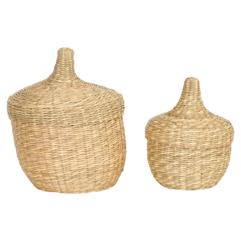 Seagrass Container with Lid, 2 sizes