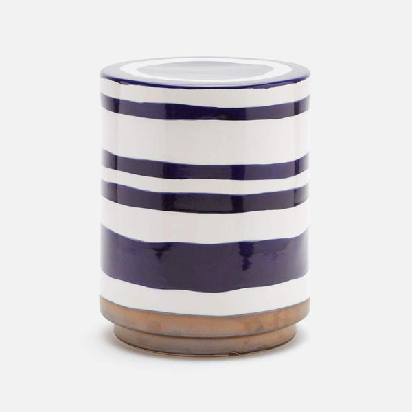 Belda White/Blue Stool