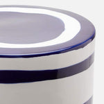 Belda White/Blue Stool
