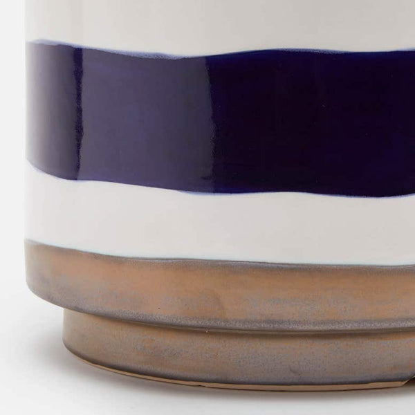 Belda White/Blue Stool