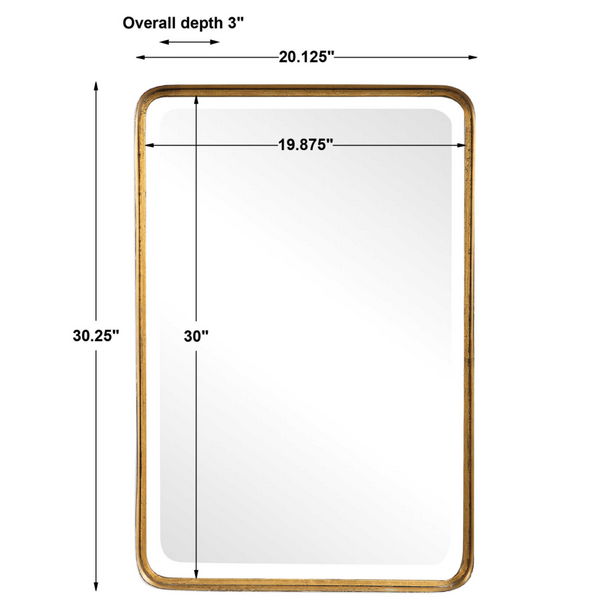 Crofton Vanity Mirror, 20"W x 3"D x 30"H