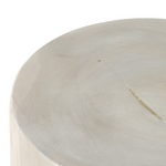 Petros Outdoor End Table, Ivory Teak