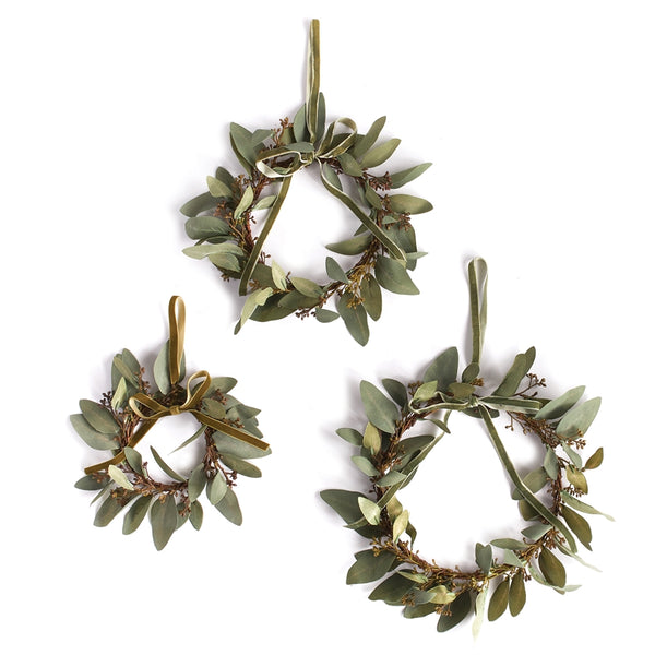 Eucalyptus Wreaths, 3 Sizes