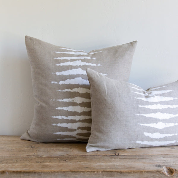 Wild One on Natural/White Lumbar Pillow, 16" x 26"