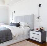 Hylan Bed - Polished Steel, King
