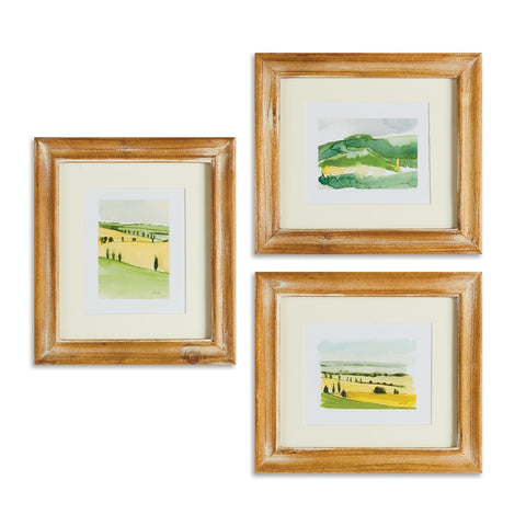 Italian Landscape Prints, 3 Styles