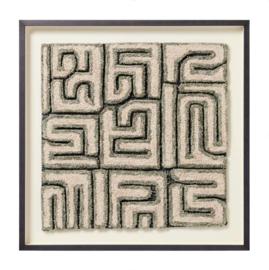 Kasai Wood Frame, Green 28" x 28"