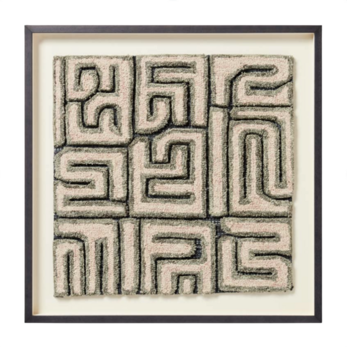 Kasai Wood Frame, Green 28" x 28"