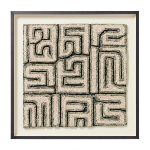 Kasai Wood Frame, Green 28" x 28"