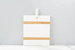 White Rectangle Mod Charcuterie Board, Medium