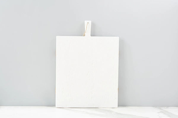 White Rectangle Mod Charcuterie Board, Medium