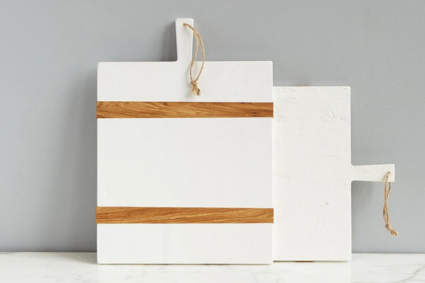 White Rectangle Mod Charcuterie Board, Medium