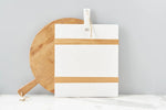 White Rectangle Mod Charcuterie Board, Medium
