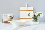 White Rectangle Mod Charcuterie Board, Medium