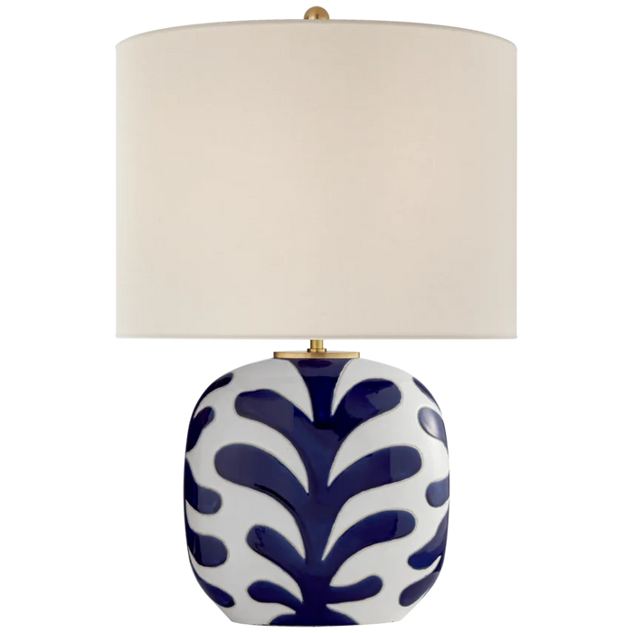 Parkwood Medium Table Lamp, White and Cobalt