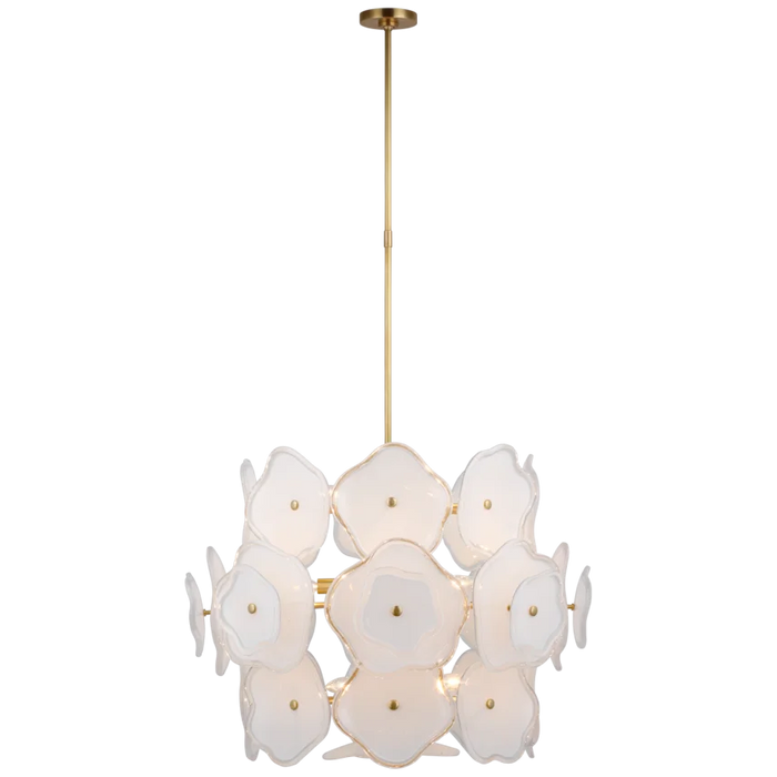 Leighton Large Barrel Chandelier, Brass
