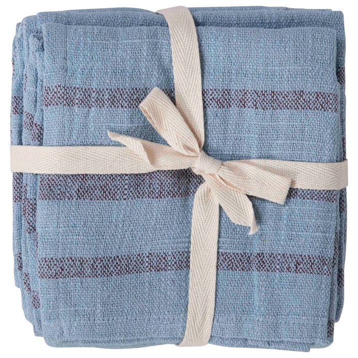 Aqua Cotton Napkins, Set of 4