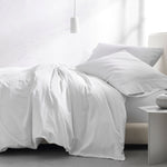Letto Basics: Sateen Egypt Duvet Cover & Sheets, King, Queen & Twin, White