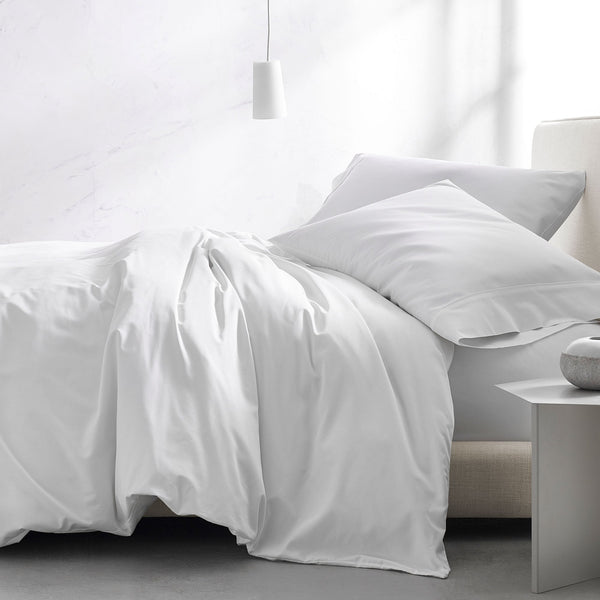 Letto Basics: Sateen Egypt Duvet Cover & Sheets, King, Queen & Twin, White