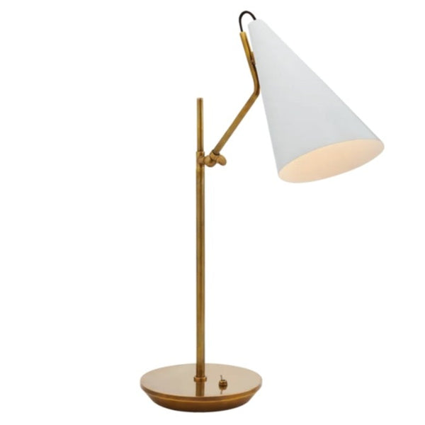 Clemente Table Lamp, Plaster White