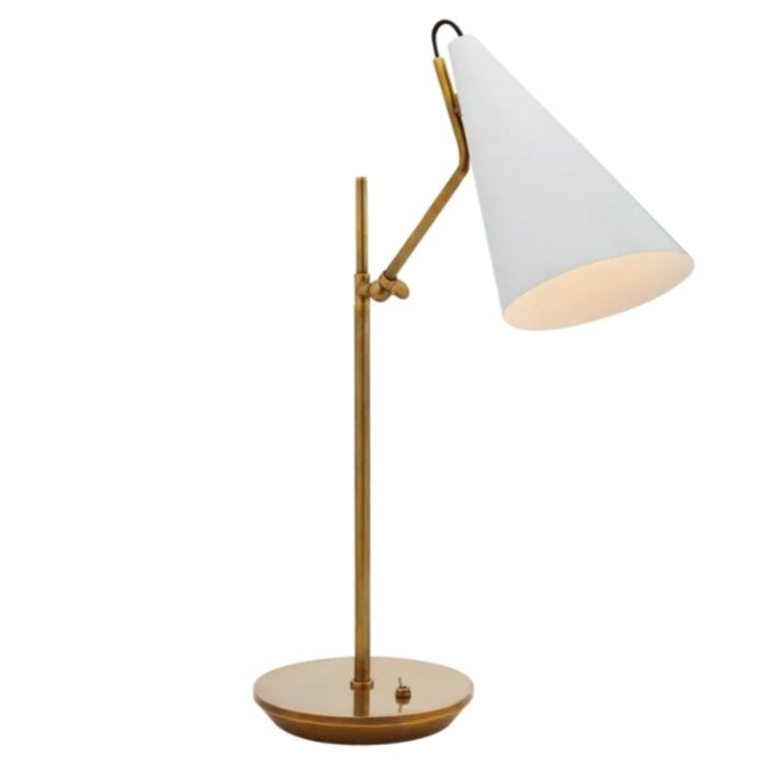 Clemente Table Lamp, Plaster White