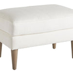 Brentwood Ottoman, Justify Natural, Performance Fabric