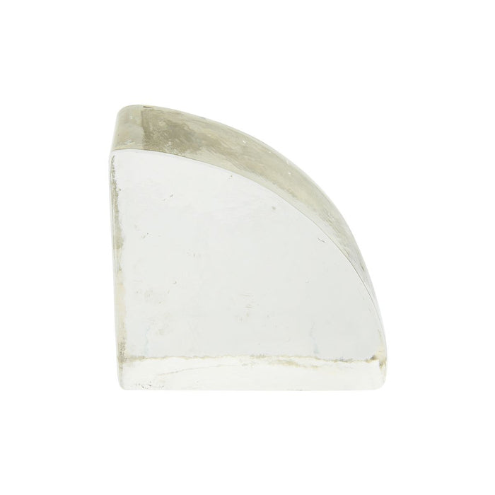 Clear Hand Made Glass Book End