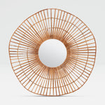 Savannah Mirror - Natural Rattan, 37"