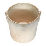 Stoneware Flower Pot with Reactive Glaze, 2 Sizes