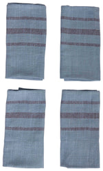 Aqua Cotton Napkins, Set of 4