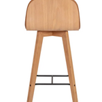 Napoli Leather Barstool in Tan