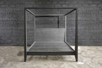 Reclaimed Teak Canopy Bed - Grey, King & Queen