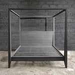 Reclaimed Teak Canopy Bed - Grey, King & Queen