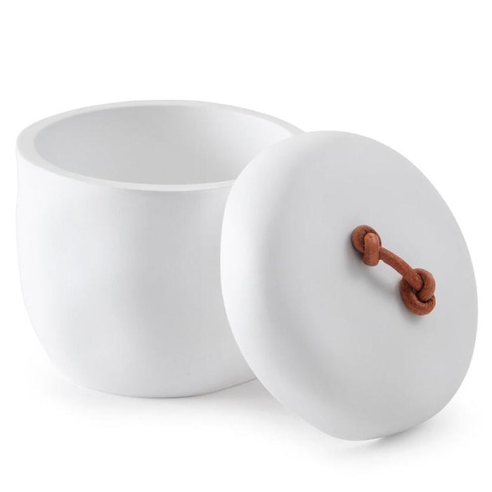 Montecito Bathroom Cotton Jar