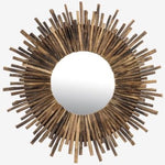 Twig Sunburst Mirror 43" - Natural