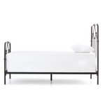 Casey Iron Twin Bed, Black