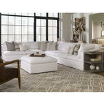 Haven L Sectional, White,  114" x 114"
